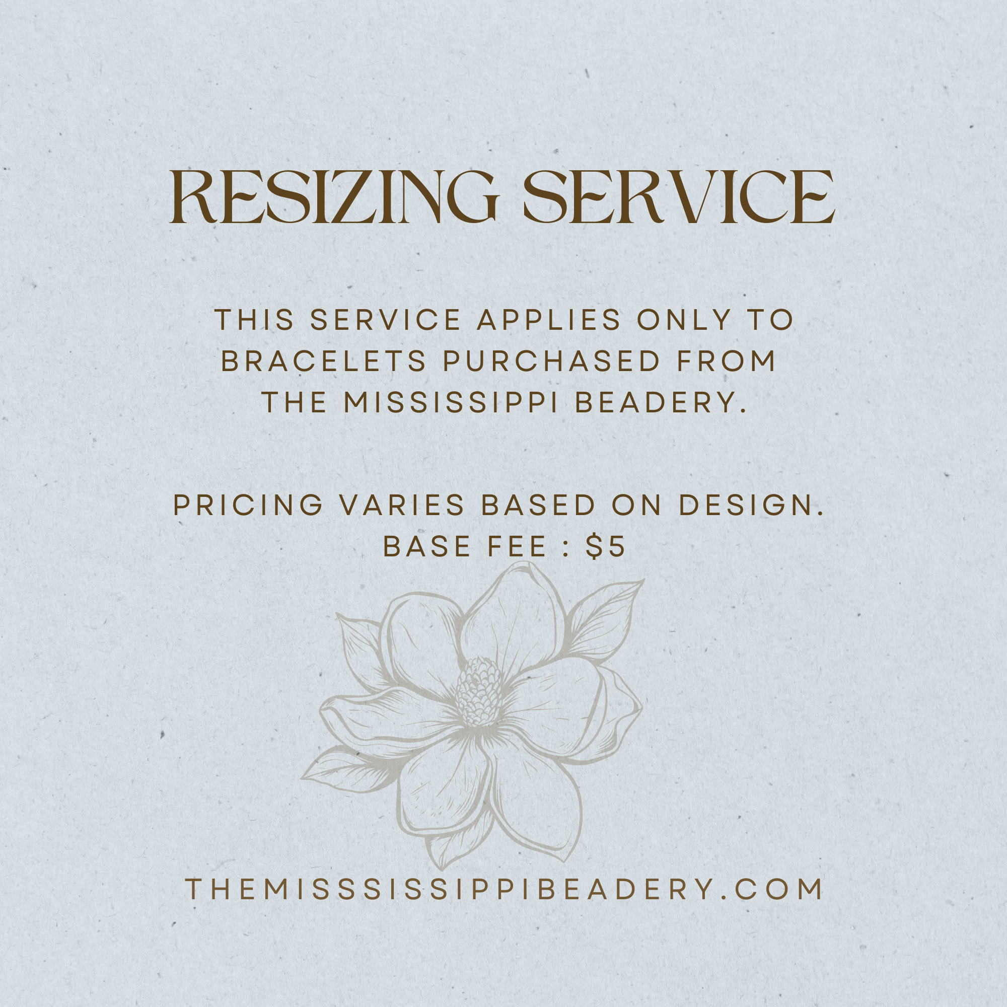 Bracelet Resizing Service