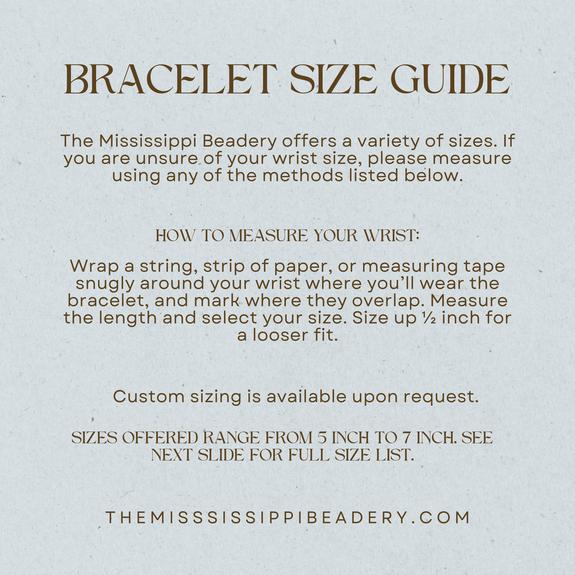 Bracelet Resizing Service