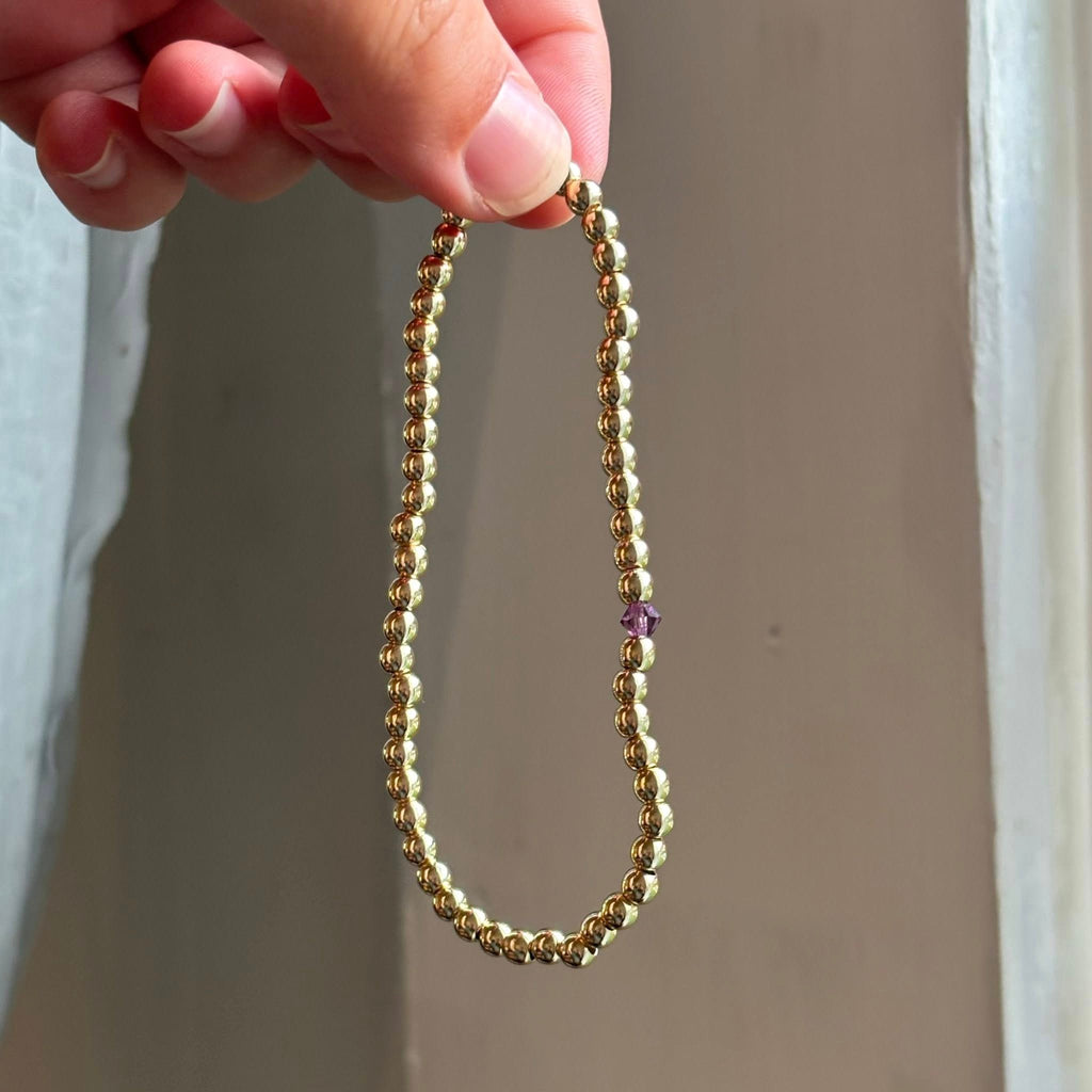 Single Stone Birthstone Bracelet